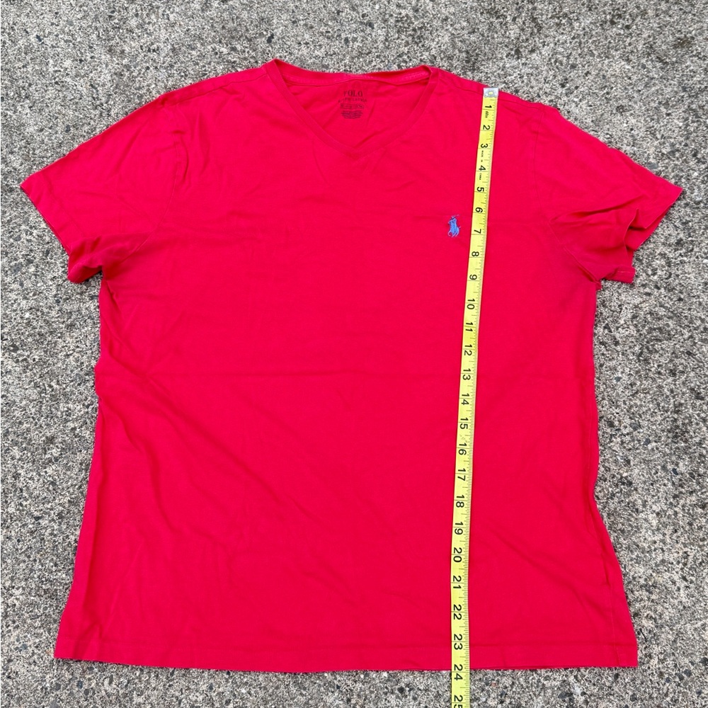 Polo by Ralph Lauren Vivid Red Tee size M - Picture 6 of 7